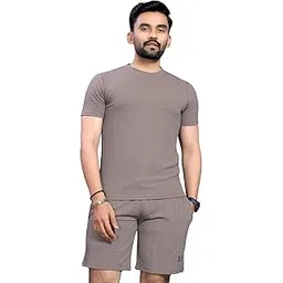 fabripple Men's Co-ord Set | Stylish Cotton Blend T-Shirt & Shorts | Summer Daily Wear | Soft Breathable Fabric | Perfect Fit Casual Set for Gym, Travel & Lounge-picture-19