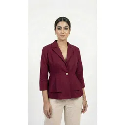 fabrisa creation Women Solid Single Breasted Formal, Casual, Party Blazer-picture-15