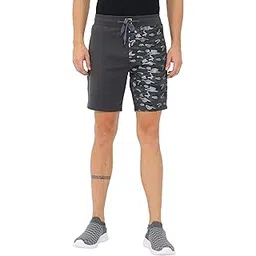 fabseasons Casual Premium Fashion Camouflage Printed Lycra Shorts for Mens with Drawstring & Pockets, Ideal for Indoors, Lounge and Sports Wear-picture-22