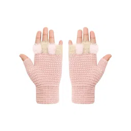 FabSeasons Kids Acrylic Wool Winter Fingerless Gloves-picture-32
