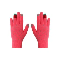FabSeasons Kids Patterned Acrylic Warm Winter Gloves-picture-10