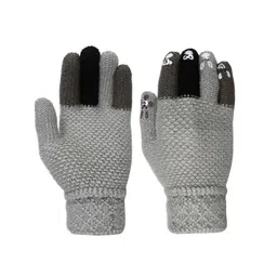 FabSeasons Kids Patterned Acrylic Wool Winter Gloves-picture-14