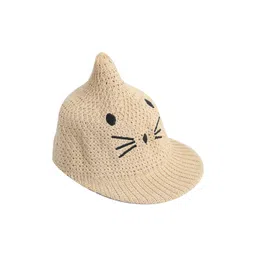 FabSeasons Kids Self Design Cotton Crochet Beanie Cap-picture-42