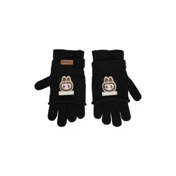 FabSeasons Unisex Kids Patterned Acrylic Winter Gloves-picture-16