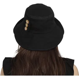 FabSeasons Foldable Cotton Fashion Beach Cloche / Caps / Hats for Girls & Women image 3