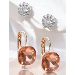 fabula Square Studs Earrings-picture-40