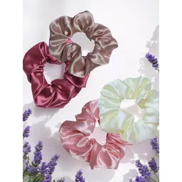 fabula Women Set of 4 Embellished Ponytail Holders-picture-36