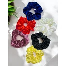 fabula Women Set of 6 Embellished Ponytail Holders-picture-37