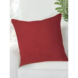 FABURAA Red Square Jute Cushion Covers-picture-25