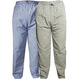 fabus Men's Cotton & Crush Checkered Pyjama Bottom Pack of 2 (2pjmpack_Multicolored_Medium)-picture-17