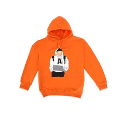 Fabvio Plus Unisex Kids Printed Hooded Sweatshirt image 1