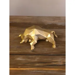Fabzie Decor Gold-Toned Bull Figurine Showpiece-picture-26