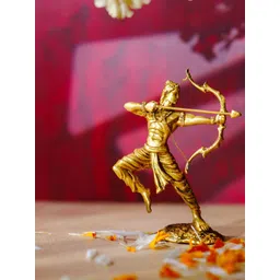 Fabzie Decor Gold-Toned Shri Ram Idol Marble Showpiece-picture-10