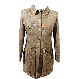 Face Enterprises Stunning Vintage Multi Floral Blazer for Women | Notched Neck with Full Sleeves Jacket for Ladies | Fashionable Casual Wear-picture-27