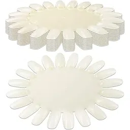 Facejewel 10 Palettes 20 Nail Tips Display Board for Nail Art Design Pattern Practice and Swatch Nail Polish Colors (20 Tips Palette (Natural)) (Set Of 10 Pieces)-picture-22