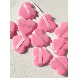 Facejewel Set Of 10 Heart-Shaped Velvet Makeup Sponges-image-47