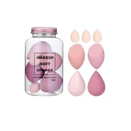 Facejewel Set Of 7 Makeup Blender With Set Of 3 Mini Heart Puff With Box-image-33