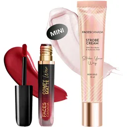 faces canada Comfy Matte Wow Liquid Lipstick (3.8ml) & Strobe Cream (18ml) Highlighter-picture-16