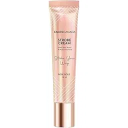 FACESCANADA Strobe Cream - Rose Gold, 18Ml | Primer + Highlighter + Moisturizer | Shea Butter & Hyaluronic Acid | Intense Hydration | Flawless Radiant Dewy Skin | Illuminating & Glowing Makeup Base-picture-53