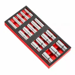 FACOM 12.7 mm (1/2 Inch) Foam Tray Long Socket 12 Point, MODM.HLA2PB (Set of 17 Pcs-picture-15