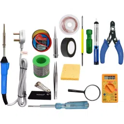 Fadman Basic 15 In 1 Soldering Iron Kit 25 W Corded Flat Copper, Iron & Nickle Tip-image-30