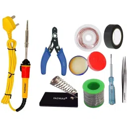 Fadman Basic 3rd Intermediate 9 In 1 Soldering Iron Kit Copper, Iron & Nickle Corded 25 W-image-48