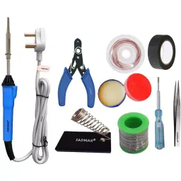 Fadman Basic 4th Intermediate 9 In 1 Soldering Iron Kit Copper, Iron & Nickle Corded 25 W-image-45