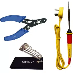Fadman Basic Bundle Electric 3 In 1 Soldering Iron Kit Copper, Iron & Nickle Corded 25 W-image-12
