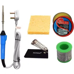 Fadman Basic Bundle Electric 5 In 1 Soldering Iron Kit Copper, Iron & Nickle Corded 25 W with Solder Wire-image-11