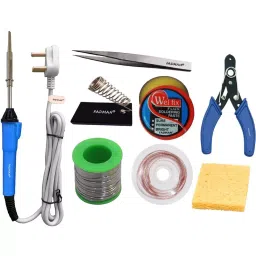 Fadman Basic Bundle Electric 8 In 1 Soldering Iron Kit Copper, Iron & Nickle Corded 25 W with Solder Wire, Cutter-image-36