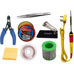 Fadman Basic Bundle Electric 8 In 1 Soldering Iron Kit Yellow+Full Red with Solder Wire, Cutter-image-40