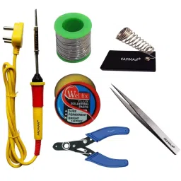 Fadman Basic Complete 6 In 1 Soldering Iron Kit Copper, Iron & Nickle Corded 25 W with Solder Wire, Cutter-image-44