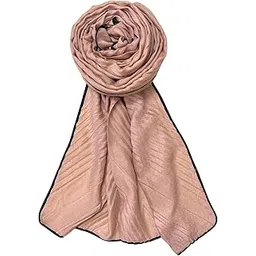 fahabo Scarf Woman Pleated Viscose Cotton Scarf with Lace Border | Hijab Scarf | Headscarf | Neck Scarf | Stoles | Wraps-picture-40