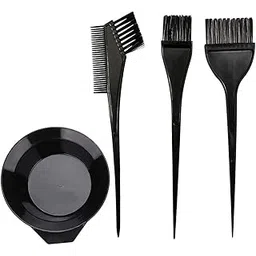 Faigy Hair Dye Color Brush and Bowl Set, 4Pcs Color Brushes Tool Mixing Kit Tint Comb for Hair Tint Dying Coloring Applicator-picture-35