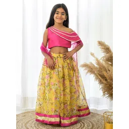 Fairies Forever Girls Printed Ready to Wear Lehenga & Blouse With Dupatta-picture-20