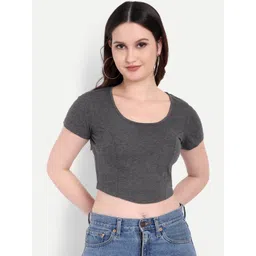 FairLeaf Women Cotton Solid Crop Regular Top-picture-10