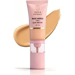 FAITH & PATIENCE Magic Mirror 4-in-1 Glass Skin Tint with SPF 20 – Gulabi Gazal Shade (Light Medium Neutral) | Hydrating Foundation + Primer + Moisturizer + Sunscreen | 30ml-picture-10