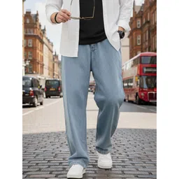 FALKRA Men Straight Fit Mid-Rise Light Fade Stretchable Jeans-picture-15