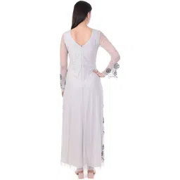 fam india Women Gown Grey Maxi/Full Length Dress image 2