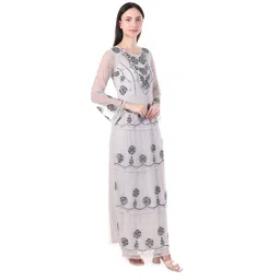 fam india Women Gown Grey Maxi/Full Length Dress image 5