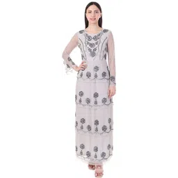 fam india Women Gown Grey Maxi/Full Length Dress image 1