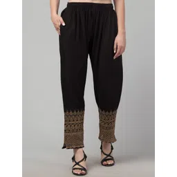 FAMBEE Women Flared Knitted Palazzos-picture-36