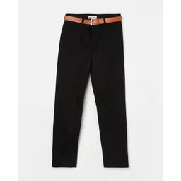 fame forever by lifestyle Boys Straight Fit Pants with Semi Elasticated Waist image 1