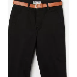 fame forever by lifestyle Boys Straight Fit Pants with Semi Elasticated Waist image 3