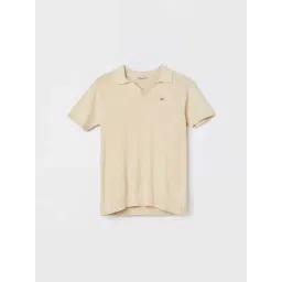 Fame Forever by Lifestyle Beige Regular Fit Polo T-Shirt-picture-14