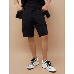 Fame Forever By Lifestyle Black Cotton Regular Fit Shorts-picture-22