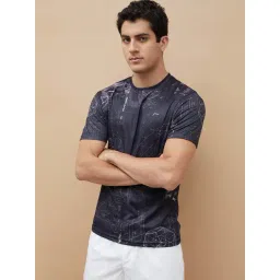 Fame Forever By Lifestyle Black Regular Fit Printed Sports T-Shirt-picture-45