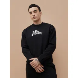 Fame Forever By Lifestyle Black Relaxed Fit Printed Sweatshirt-picture-40