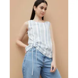 Fame Forever By Lifestyle Blue Regular Fit Printed Top-picture-42