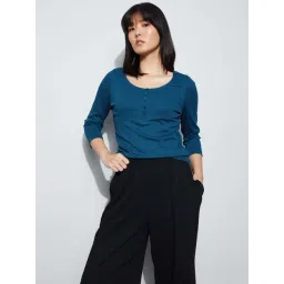 Fame Forever By Lifestyle Blue Regular Fit Top-picture-43